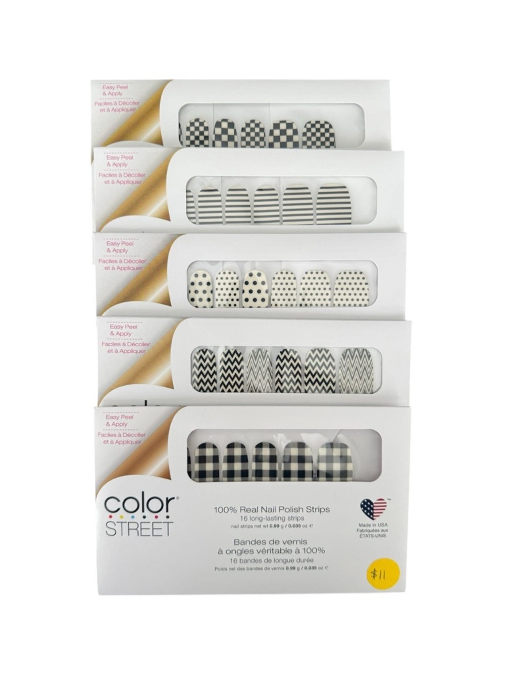 💅Color Street (5 clear overlay bundle). Brand new!